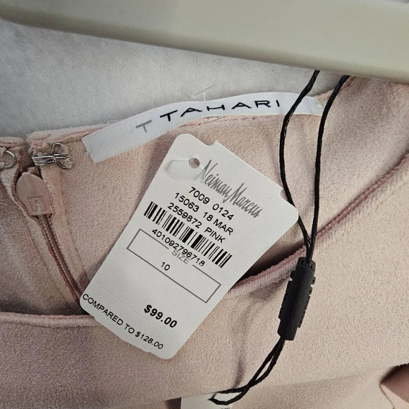 T. TAHARI  CHASSITY DRESS  SOFT PINK SIZE 10  NWT - Picture 8 of 12